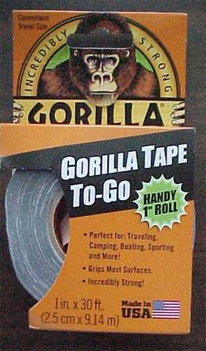 Incredibly Strong GORILLA Tape To Go Handy Roll 1&#034;x30ft New For toughest jobs