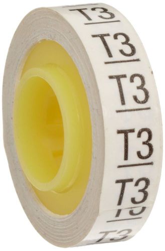 3M Scotch Code Wire Marker Tape Refill Roll SDR-T3, Printed with &#034;T3&#034; (Pack o...