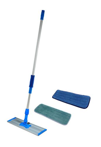24&#034; commercial mop kit frame, pole, 2 microfiber pads for sale