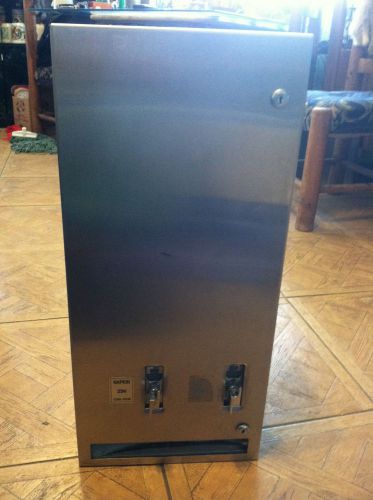 NOS A&amp;J Washroom Accessories U527 Stainless Steel Napkin Dispenser