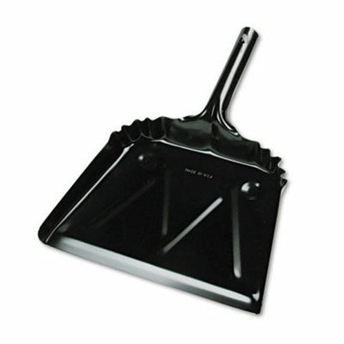 Unisan metal dustpan, 12&#034; width, black (uns03000) for sale