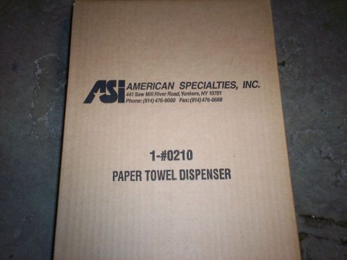 American Specialties ASI 0210 Surface Mounted Paper Towel Dispenser