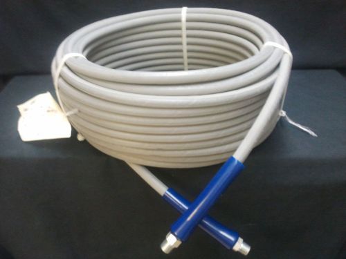 150 ft 3/8&#034; Gray Non-Marking 6000 psi Pressure Washer Hose HOT WATER STEAM 150&#039;