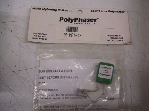 1- POLYPHASER IS-MPT-17 MOV IMPLUSE SUPPRESSER  PROTECTOR NOS