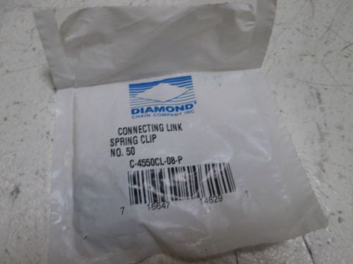 LOT OF 2 DIAMOND C-4550CL-08-P CHAIN SPRING CLIP W/ CONNECTOR LINK *NEW IN A BAG
