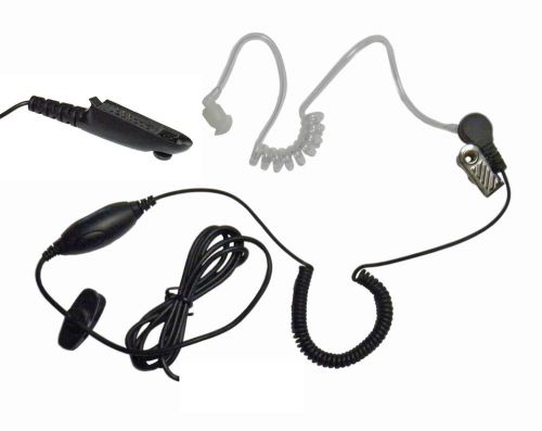 Clear earbud microphone for motorola ht750 and pro5150 portable radios for sale