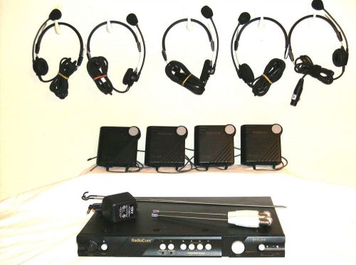 Telex radiocom btr-300   wireless intercom system with 4 x belt packs for sale