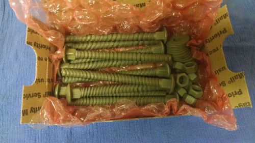 1/2 x 6&#034; carriage bolts (10) with nuts and washers for sale