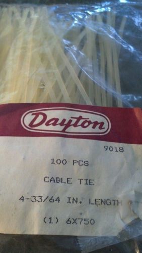 Dayton cable ties or zip ties 100 count 4-33/64&#034;