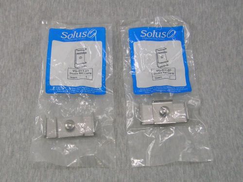 New lot of 2 solus vg-011-01 double rail clamp in original packages new unopened for sale