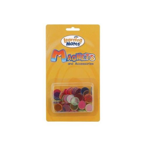 100 Steel Ringed Transparent Assorted Colored Chips