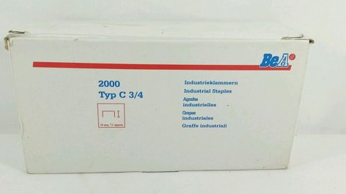 Bea industrial staples 2,000 typ c 3/4 for sale