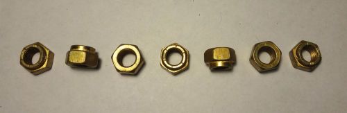 95 each 7/16&#034;-20 CLEVELOC (self locking) PLATED NUTS NEW