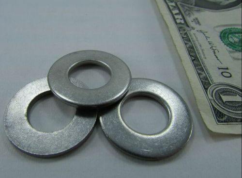 Lot 50 stainless steel 1/2&#034; flat washers 1.05&#034; od x .540&#034; id x .071&#034; 304 18-8 for sale