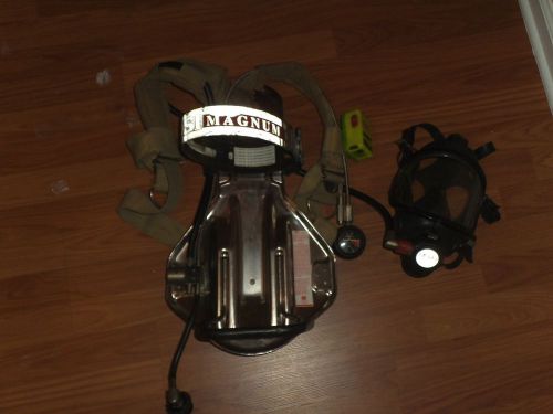 Isi magnum scba fire fighter prepper air pack breathing w/regulator &amp; mask for sale