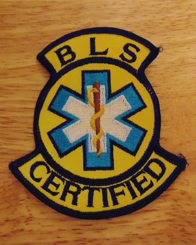 BLS Certified Patch, 4&#034; tall x approx 3 3/4&#034; wide, brand new