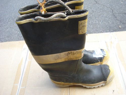 Ranger FIRE MASTER Firefighter Turn Out Gear Rubber Boots Steel Toe 8.0....R127