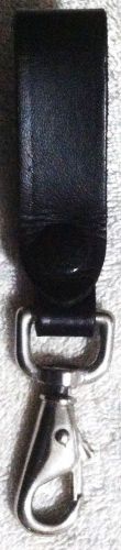 DeSantis Leather Duty Key Ring/Whistle Holder, Black For Belt To 2 1/4&#034; U02BJG1Z
