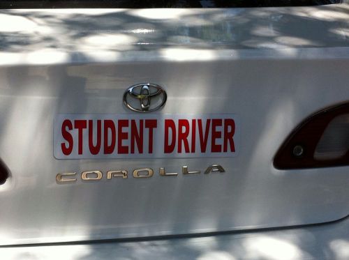 STUDENT DRIVER 3 Magnetic signs For Car Truck Instructor