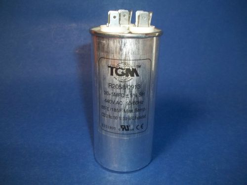 Dual run capacitor 30+5 mfd 440v for a/c, refrigeration compressors and motors for sale