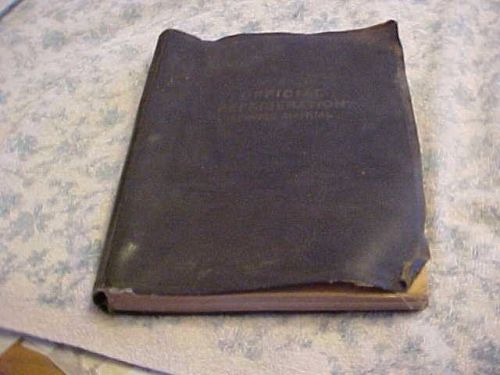 Vintage Official regrigeration Service Manual 1931