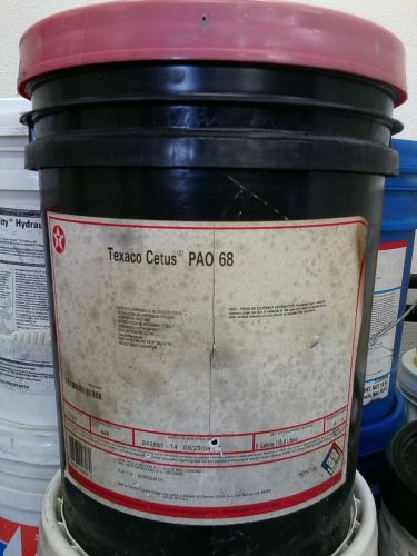 Texaco cetus pao 68 oil  (5 gal) for sale