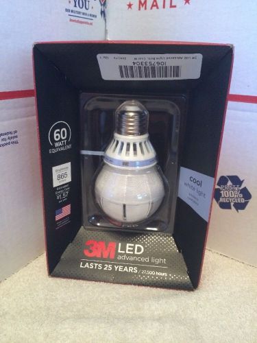 3m 60w equivalent cool white (4000k) a19 led light bulb * led advanced light for sale