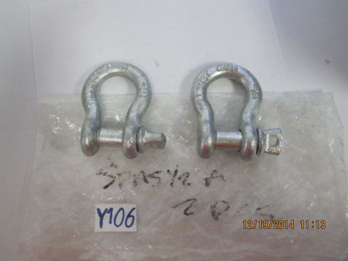 2 X CM anchor shackle 1/2&#034; 3-1/3T WLL MADE IN USA qty:2