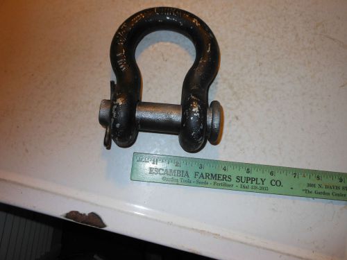 1&#034; will 8 1/2 ton rigging shackle chain end cable strap yoke 1&#034; for sale