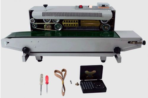 Automatic horizontal continuous plastic bag band sealing sealer machine  fr900 for sale