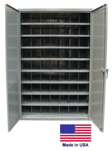 Storage / pick bin cabinet - 63 compartments - lockable - 72 h x 29 d x 48 w for sale