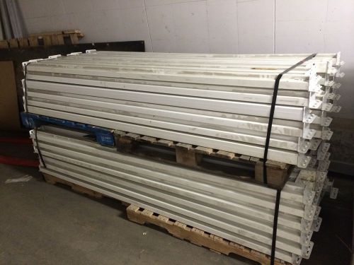3.5&#034; x 96&#034; teardrop style pallet rack beams , 4000lb capacity bundle of 24 beams for sale