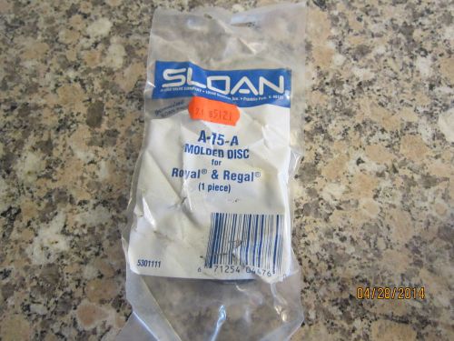 TWO NEW Sloan A-15-A Molded Disc For Royal Regal Flush Valves OEM Sealed Package