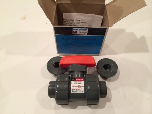 Hayward tb1075st 3/4&#034; pvc true union ball valve viton for sale