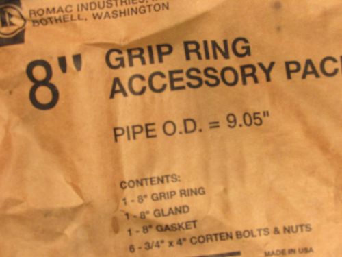 8&#034; mechanical joint grip ring accessory pack. 9.05 OD. Lot of 3 ea