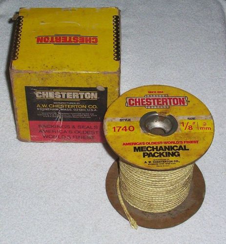 Chesterton 1740 kevlar yarn packing for pump, valve &amp;  expansion joint 1/8&#034; 3mm for sale