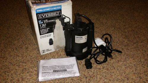 Everbilt 1/3 HP Automatic Submersible Utility Pump ~1,920 GPH~ Slightly Used