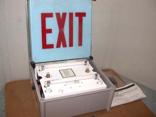 Cooper lighting sure-lites emergency exit sign cat umx umx107th  free s&amp;h for sale