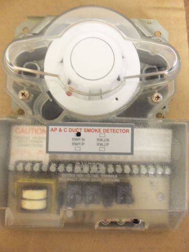 Ap&amp;c duct smoke detector rwf/n w/series 60a ion detector 55000-250 fire alarm for sale