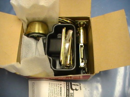 SCHLAGE DOUBLE CYLINDER DEADBOLT B162N 605 COMPLETE WITH TWO KEYS