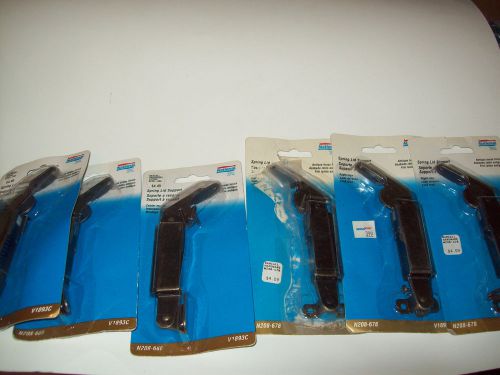6 national (3) n208-686 &amp; (3) n208-678 right hand &amp; cent spring lid support a.b. for sale