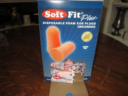 200 pair soft fit plus foam ear plugs uncorded  new for sale