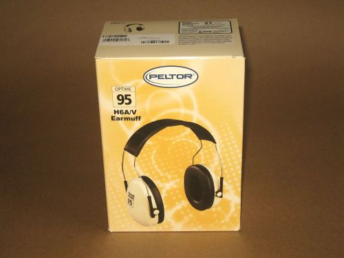 Peltor H6A/V Earmuff - Optime 95 - 21 dB Hearing Protection - NOS - 3M Aearo