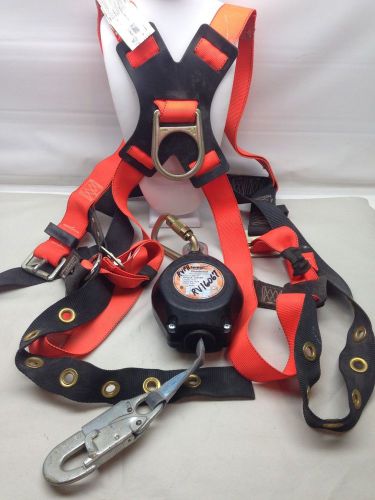 LOT SafeWaze retractable Lifeline MS-16 &amp; Safety Harness 1050 size (L-XL) 8