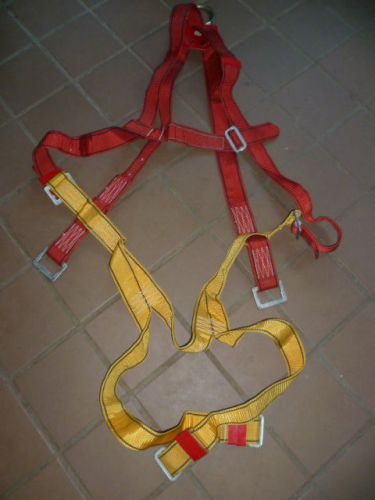Ansi heavy nylon 5000 lbs w/positioning rings fall protection safety harness for sale