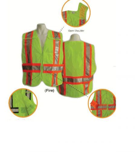 Class 2 high viz breakaway vests ansi 207-2006 fire/rescue for sale