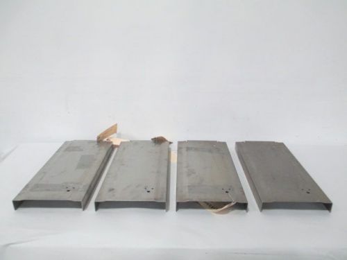 Lot 4 new 29-a-4 ns stainless tray 16-7/16x7-3/4x1-3/8in 6-holes d248276 for sale