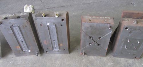 LOT 6 MOLDS PLASTIC INJECTION TOOLING STEEL MOLD DIE BASE VARIOUS PARTS