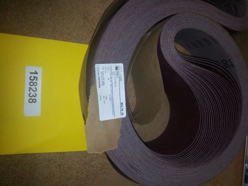 3M ABRASIVE BELT 370DZ 4 INCH X 91 INCH 80 GRIT LOT OF 5