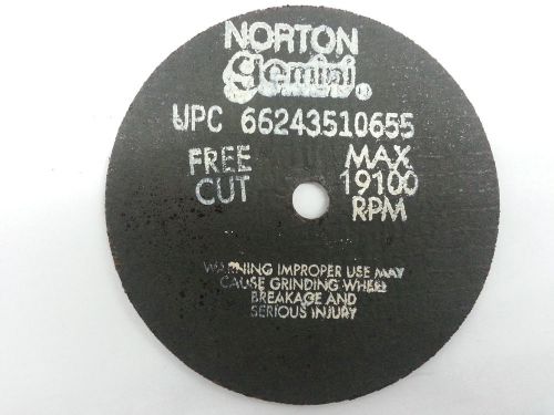 NORTON  Cut Off Wheel (4&#034;x1/16&#034;x3/8&#034;), NEW/ MAX RPM 19100, #66243510655